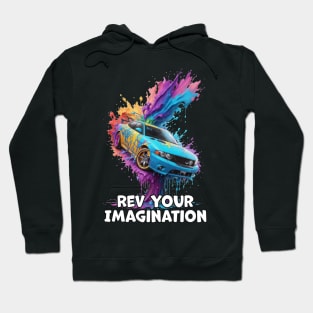 Chromatic Velocity: Ignite Your Imagination Hoodie